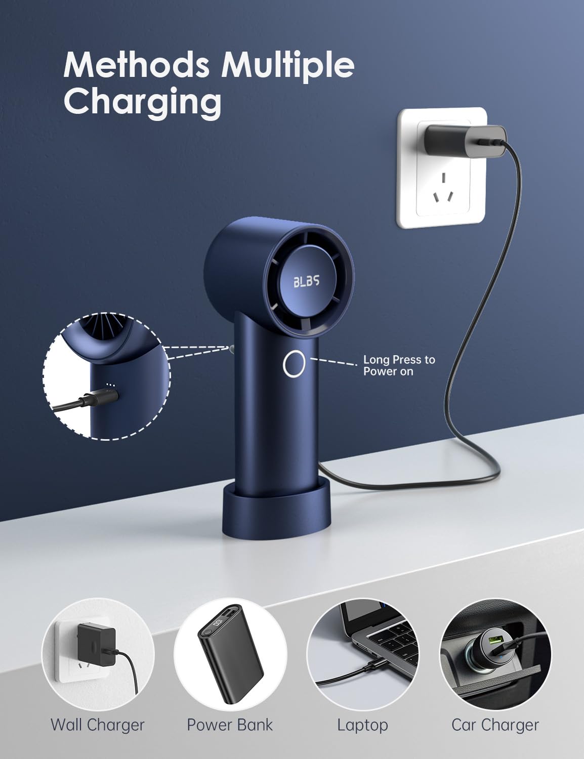 Phonery BreezeBuddy ® Personal Handheld Fan-Getphonery