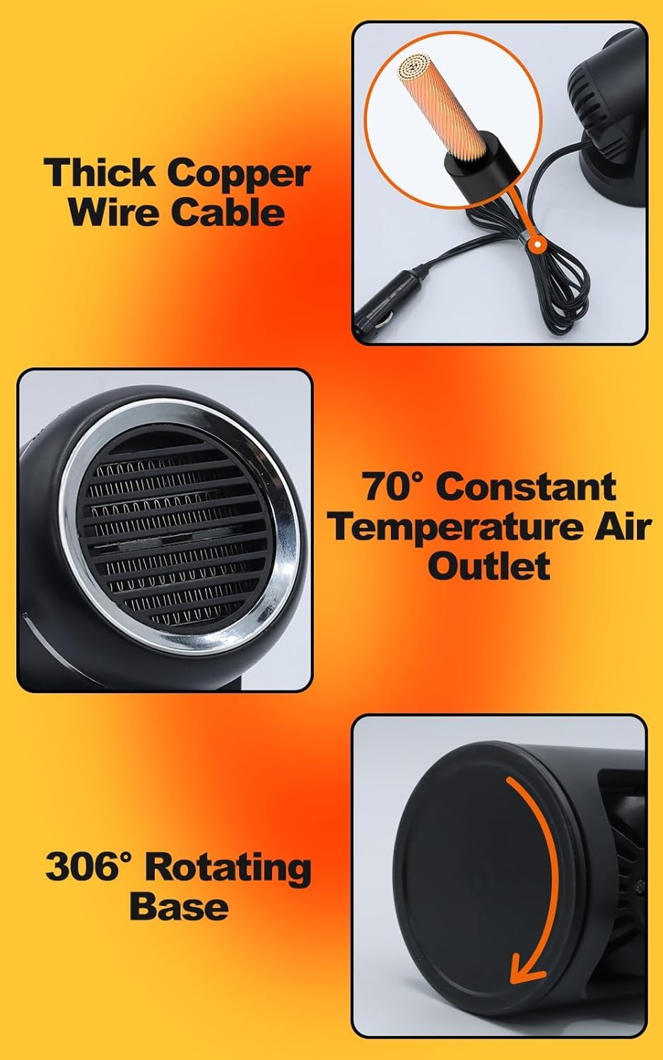 Phonery DriveCozy ® Car Heater for Winter-Getphonery