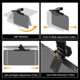 Sun Visor Extender for Cars，Adjustable Polarized Sun Visor Extender ，Polarized Car Sun Visor，Safe Driving Extension for Glare/UV ，Clip on, Universal (Universal, L)