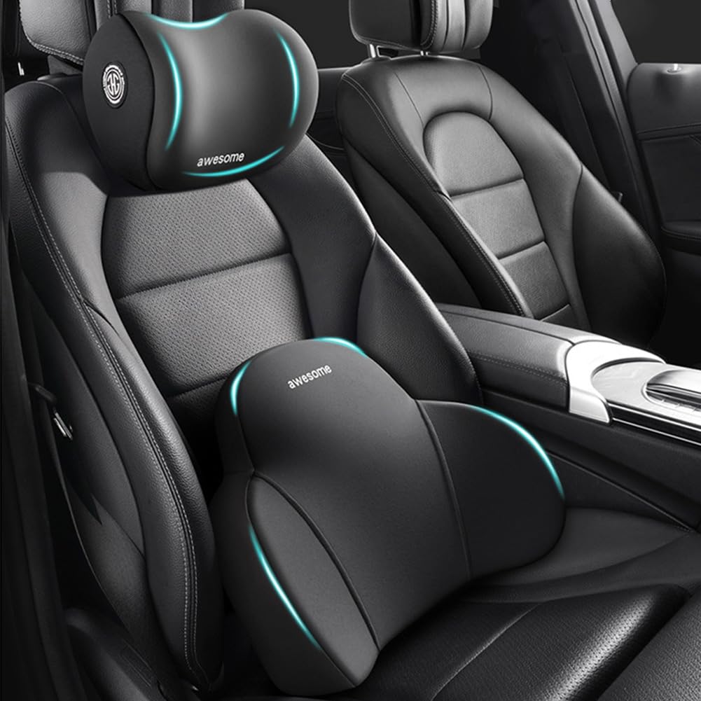 Phonery ErgoEase ®  Car Seat Headrest & Lumbar Support Kit-Getphonery