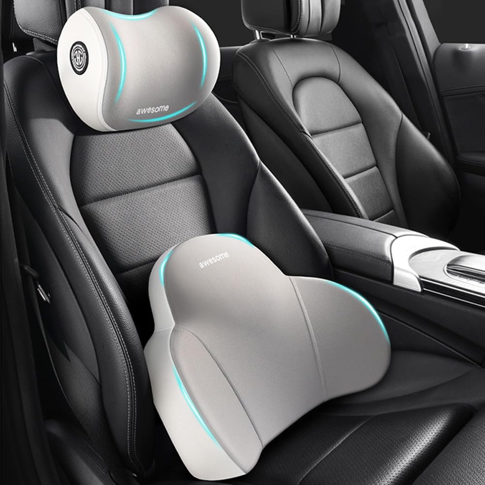 Phonery ErgoEase ®  Car Seat Headrest & Lumbar Support Kit-Getphonery