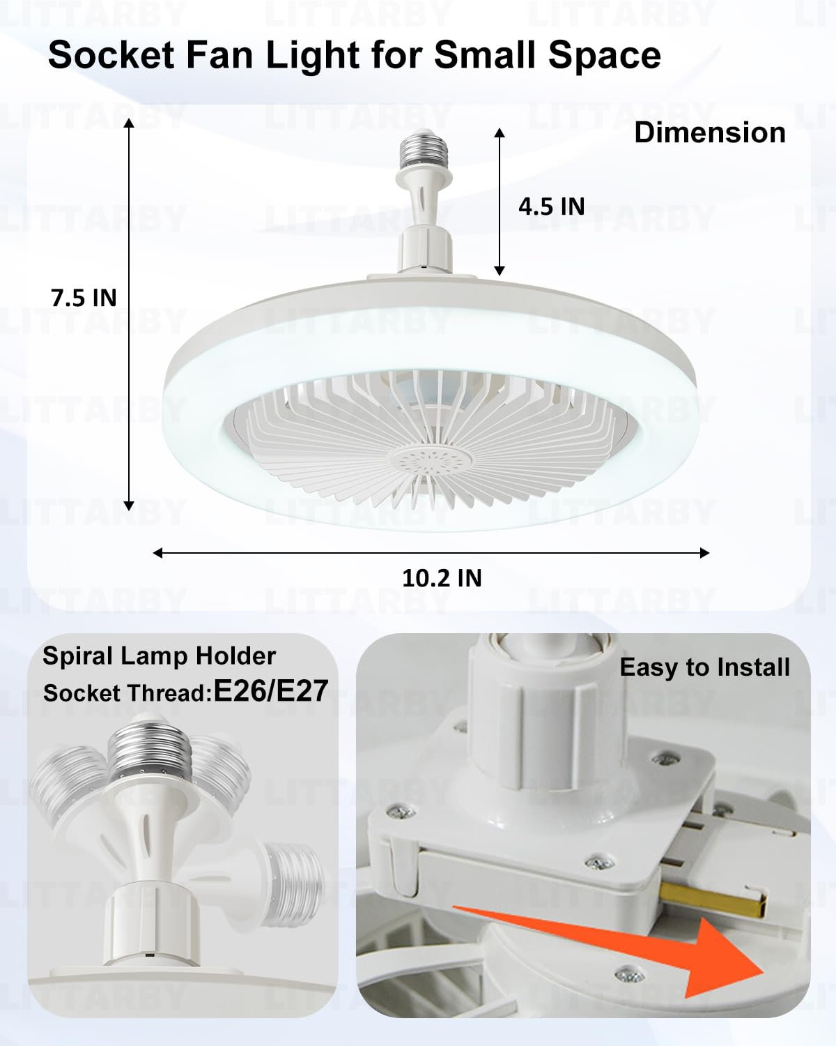 Phonery InstaBreeze ®  Socket Fan Light-Getphonery