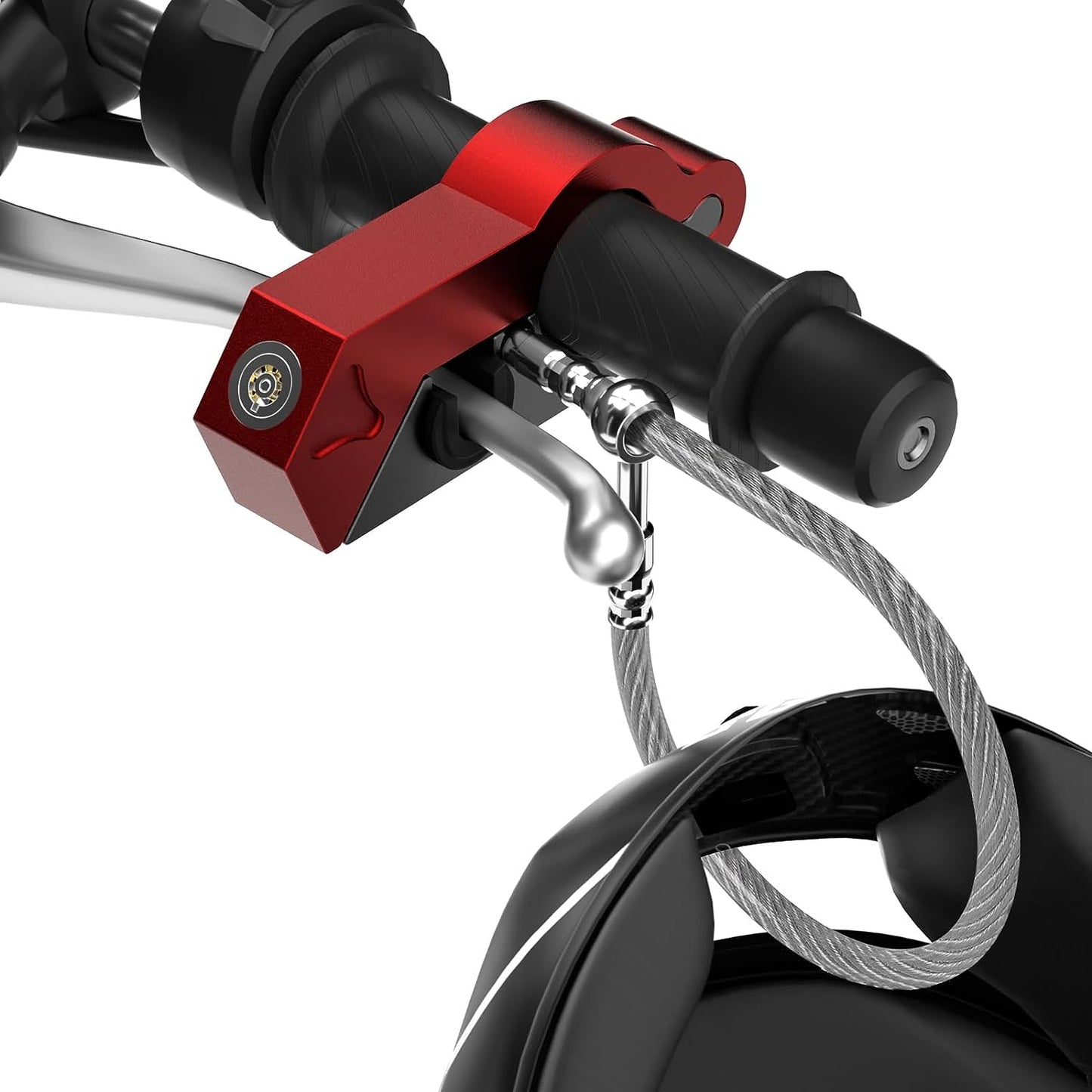 Phonery SecureRide ® Universal Motorcycle Helmet and Throttle Lock-Getphonery