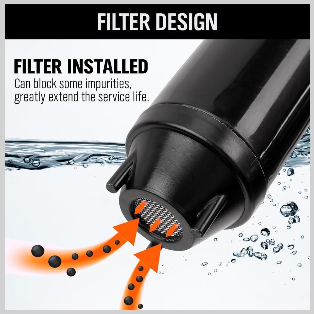 Powered Battery Liquid Transfer Pump, 2.2GPM, Water & Fuel Transfer Pump-Getphonery