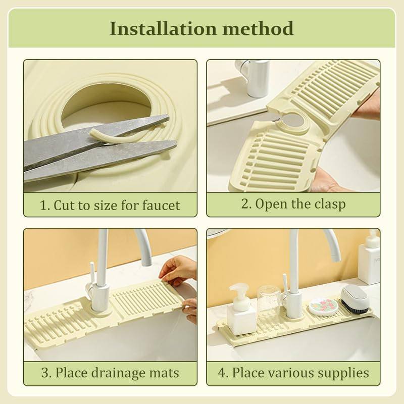 Phonery SplashGuard ® Faucet Mat for Kitchen Sink-Getphonery