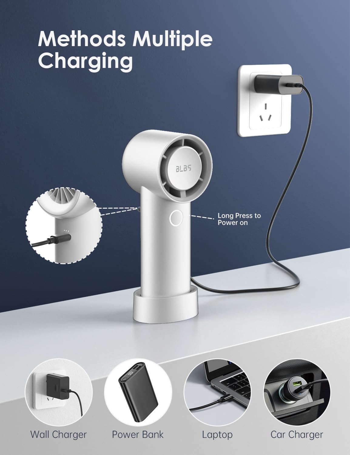 Phonery BreezeBuddy ® Personal Handheld Fan-Getphonery