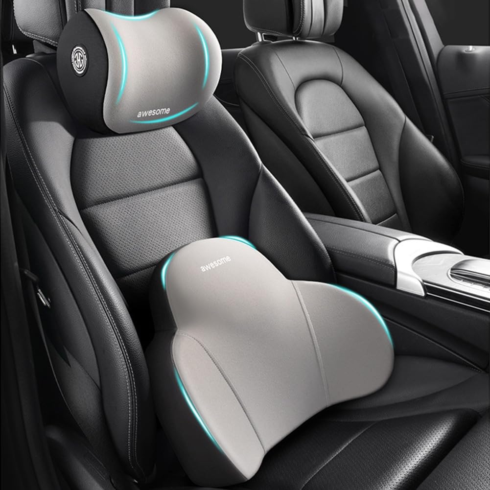 Phonery ErgoEase ®  Car Seat Headrest & Lumbar Support Kit-Getphonery