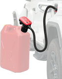 KEMIMOTO Rechargeable Fuel Transfer Pump with Automatic Shut-Off Sensor, Transfer Pump Portable 41" Hose with 3 Can Adapters, 3.2 GPM Gas Can Pump for Oil, Diesel, Gasoline