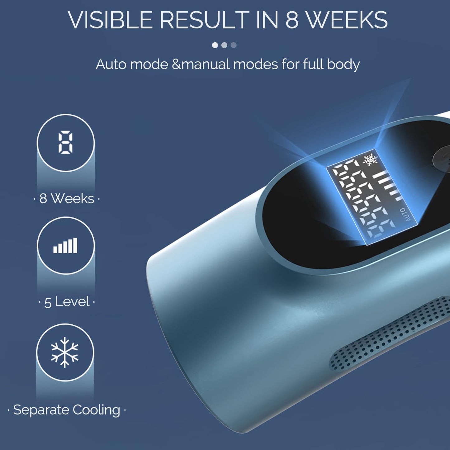 Phonery CryoSilk ® Laser Hair Remover with Ice Cooling