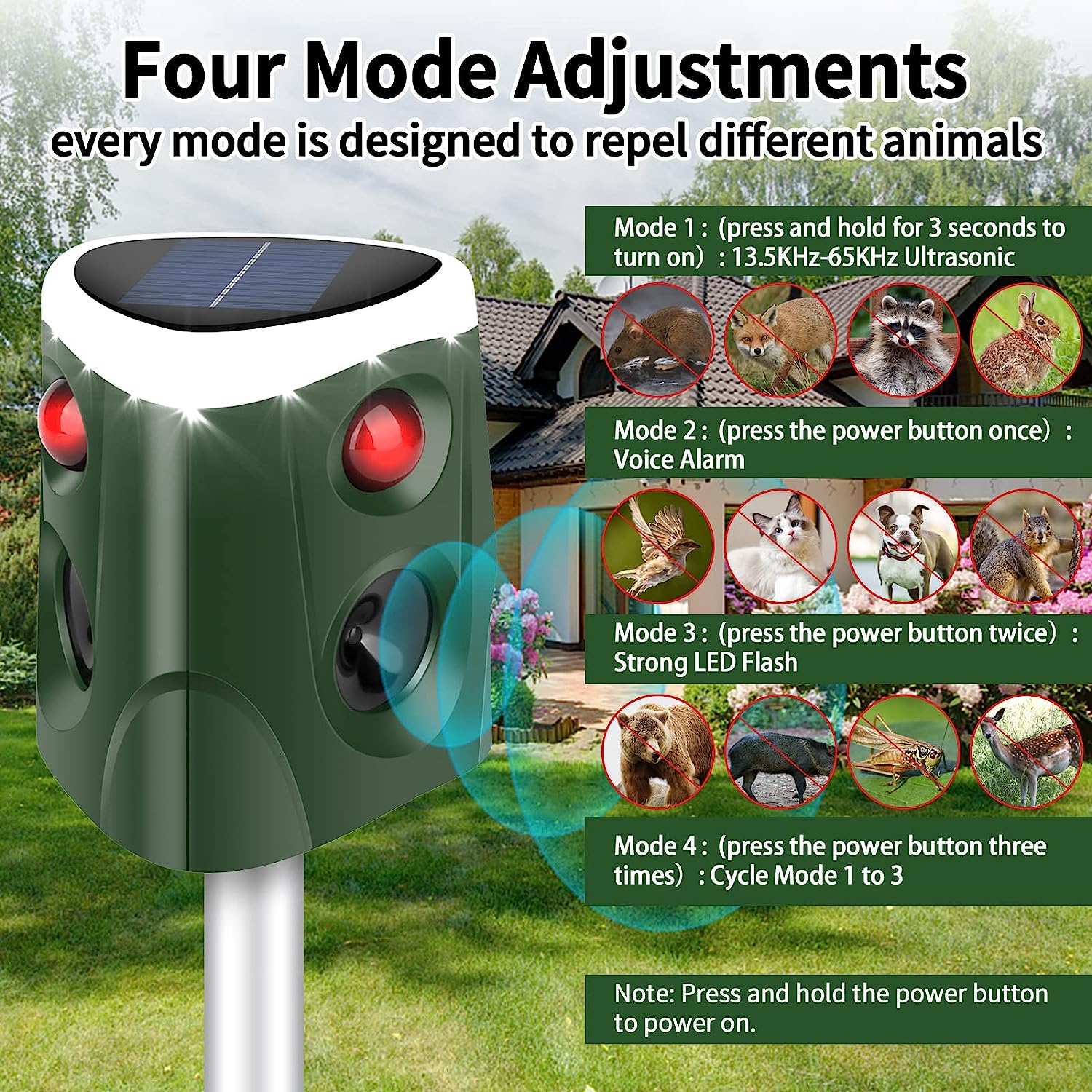 Phonery SafeRepel ® Solar Animal Repeller-Getphonery