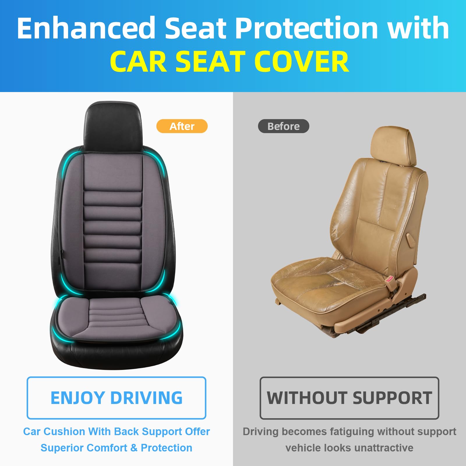 Phonery BackEase ® Car Seat Cushion-Getphonery