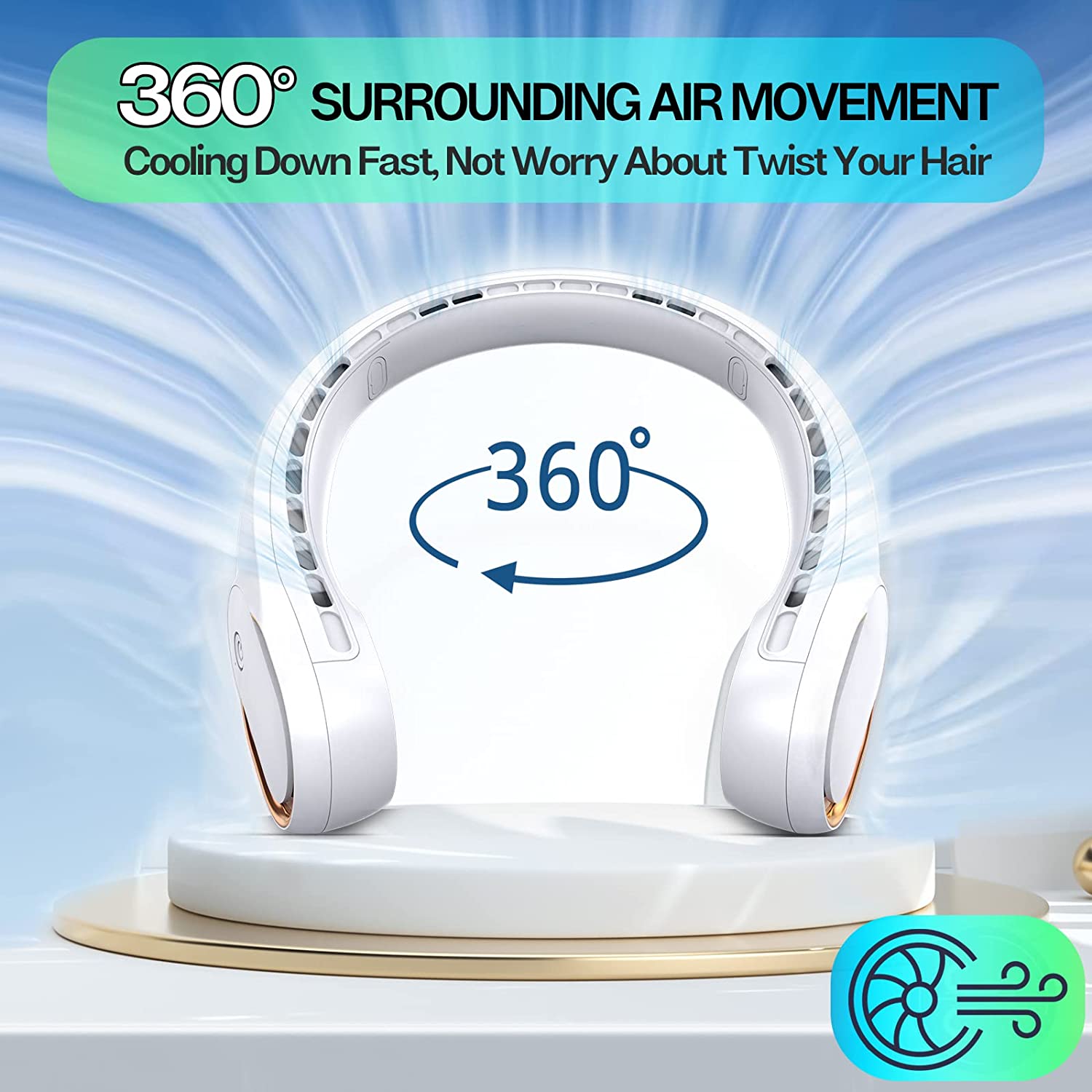 Phonery Breezy ® Portable Necklace Fan-Getphonery