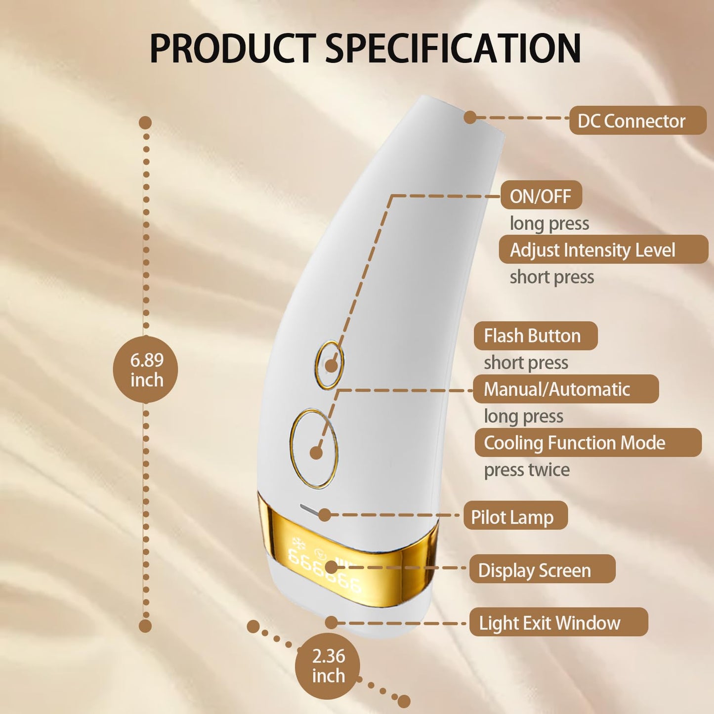 Phonery FrostiTouch ® brazilian laser hair removal