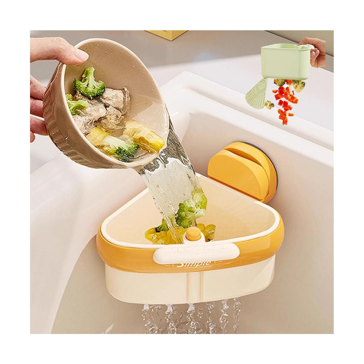 Phonery StrainEase ® Basket Strainer For Kitchen Sink