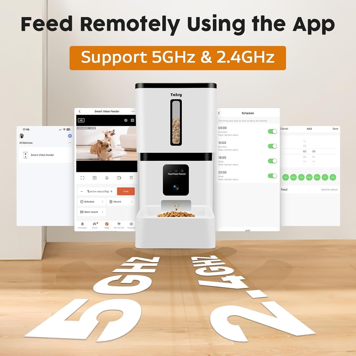 Phonery FeedlyFi ® Automatic Pet Feeder with Camera-Getphonery