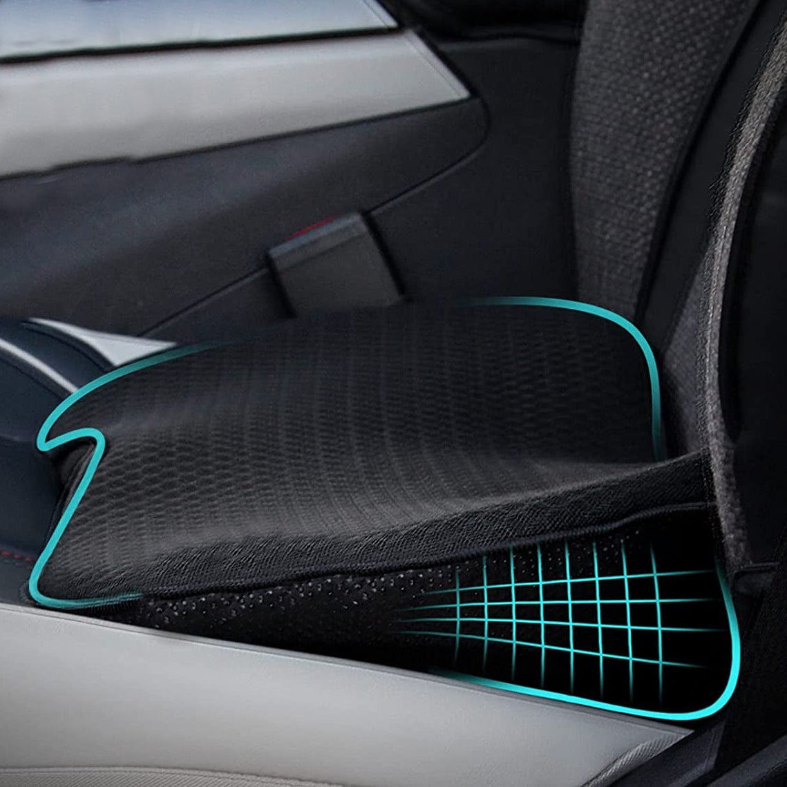 Adjustable Memory Foam Car Seat Cushion Cover Comfortable Pad