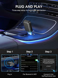 Wireless CarPlay Adapter for Apple Android Auto: 2-in-1 Car Play Adapter Convert Wired to Wireless 2025 Upgraded - Stable & No Latency Mini USB Carplay Dongle for iPhone iOS 10+ /Android 11+