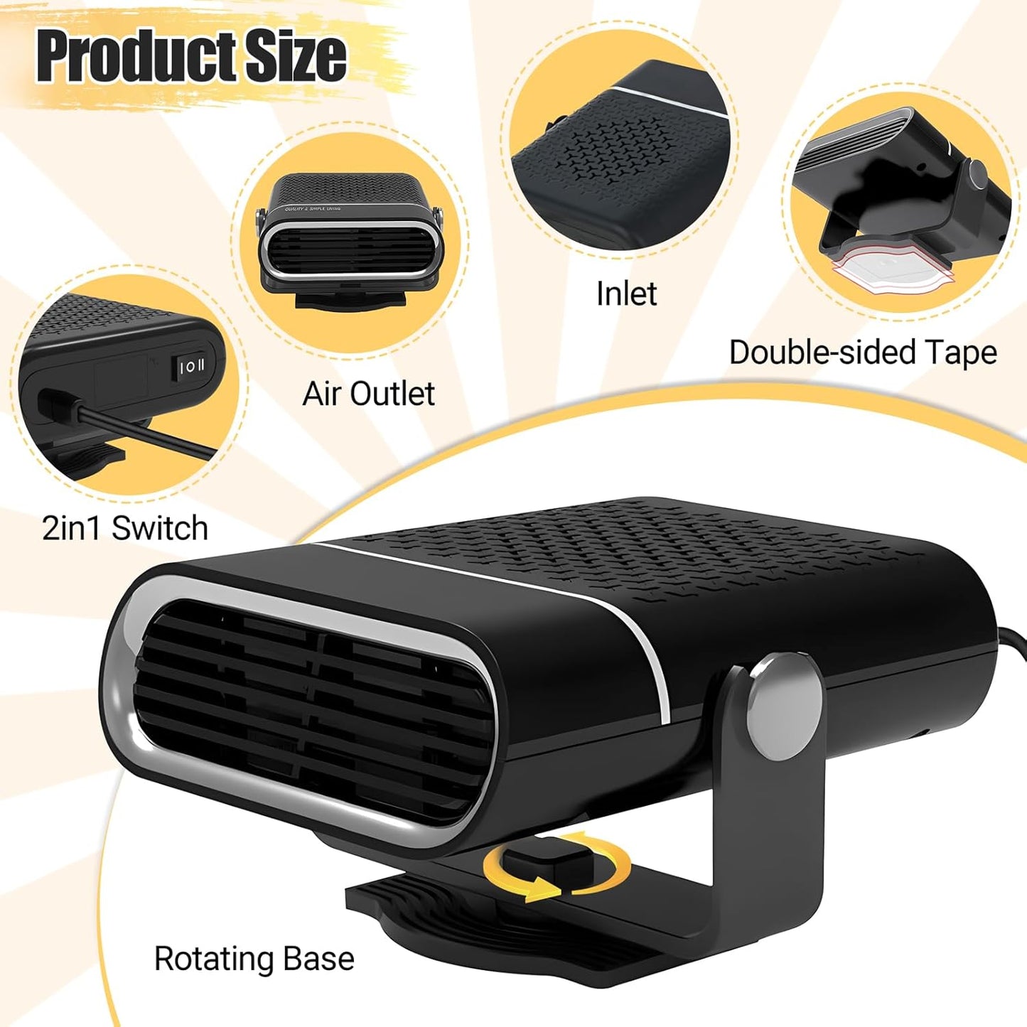 Phonery FrostGuard ® Portable Car Heater-Getphonery