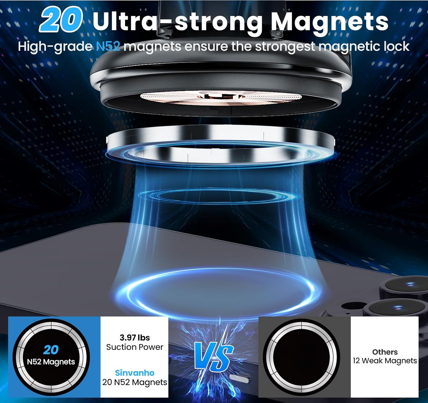 Phonery MagneCup  ® Cup Phone Holder For Car