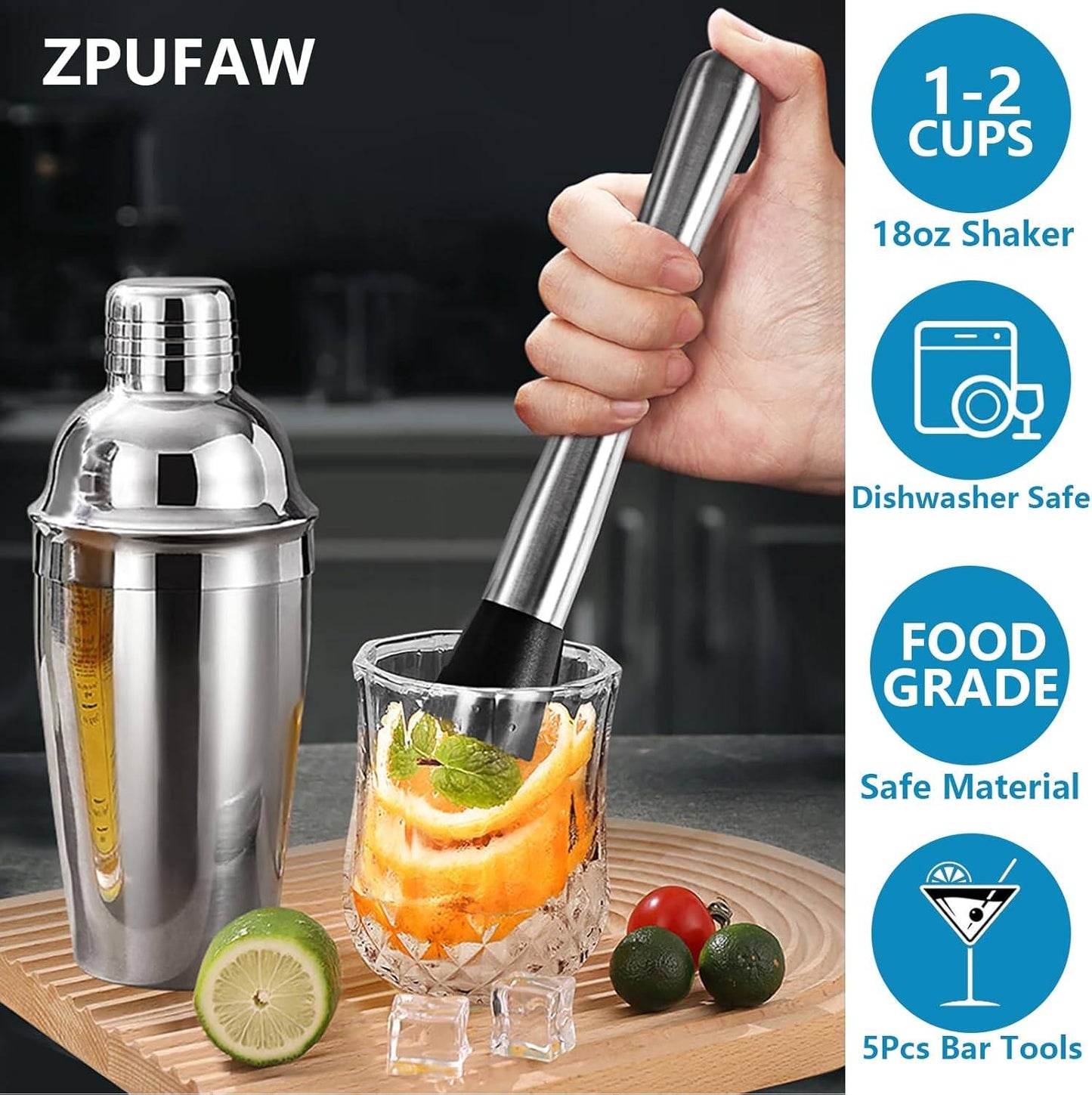Phonery ShakerCraft ® Cocktail Shaker Kit for Home-Getphonery
