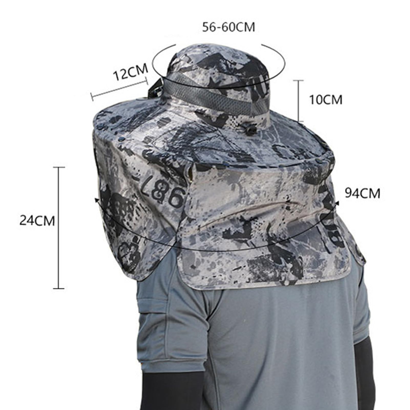 Phonery RadiantShade ® Wide Brim Hat with Solar Powered Fans-Getphonery