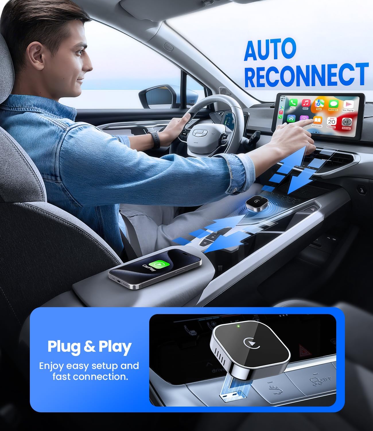 Phonery LinkRide ® Wireless CarPlay Adapter