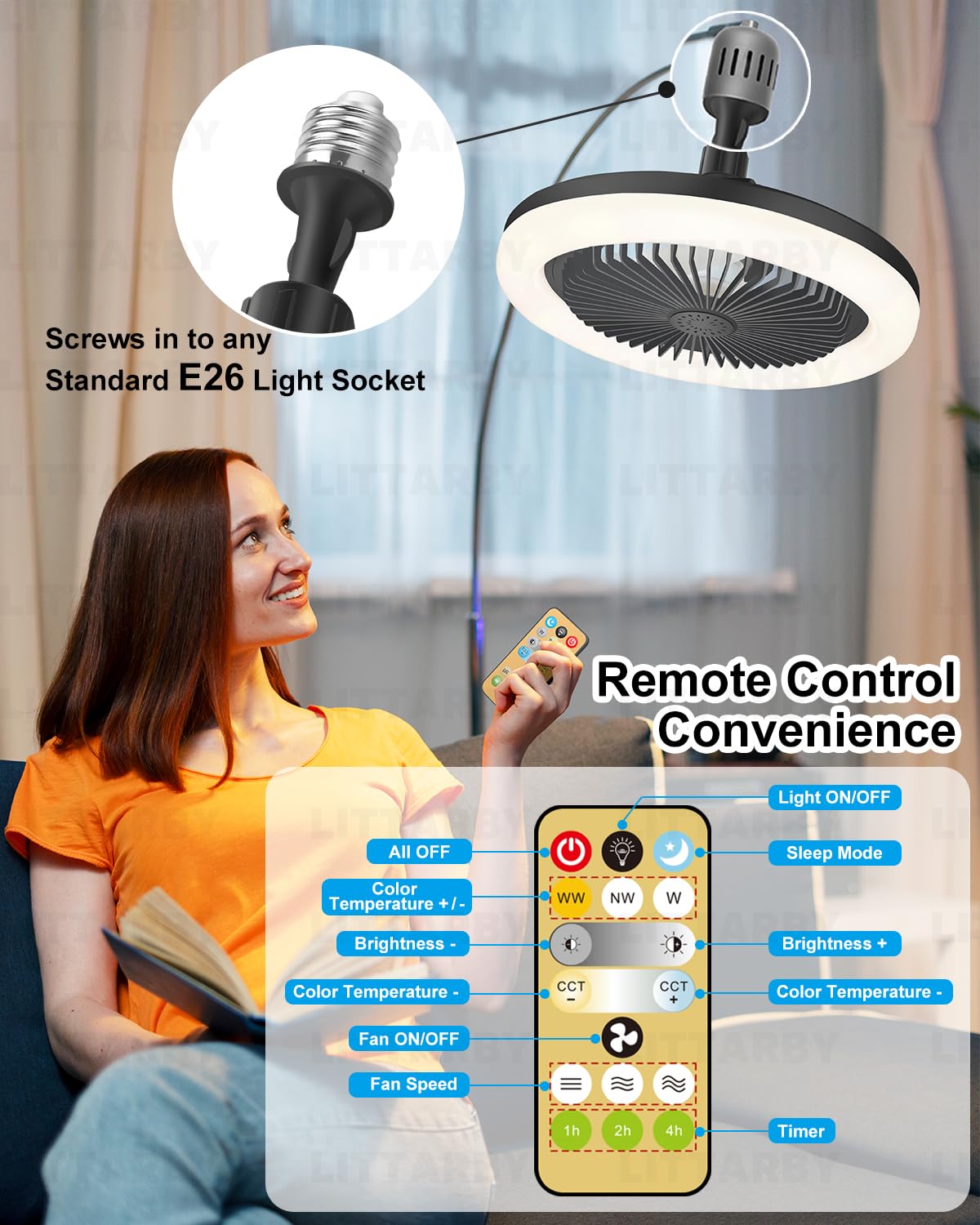 Phonery InstaBreeze ®  Socket Fan Light-Getphonery