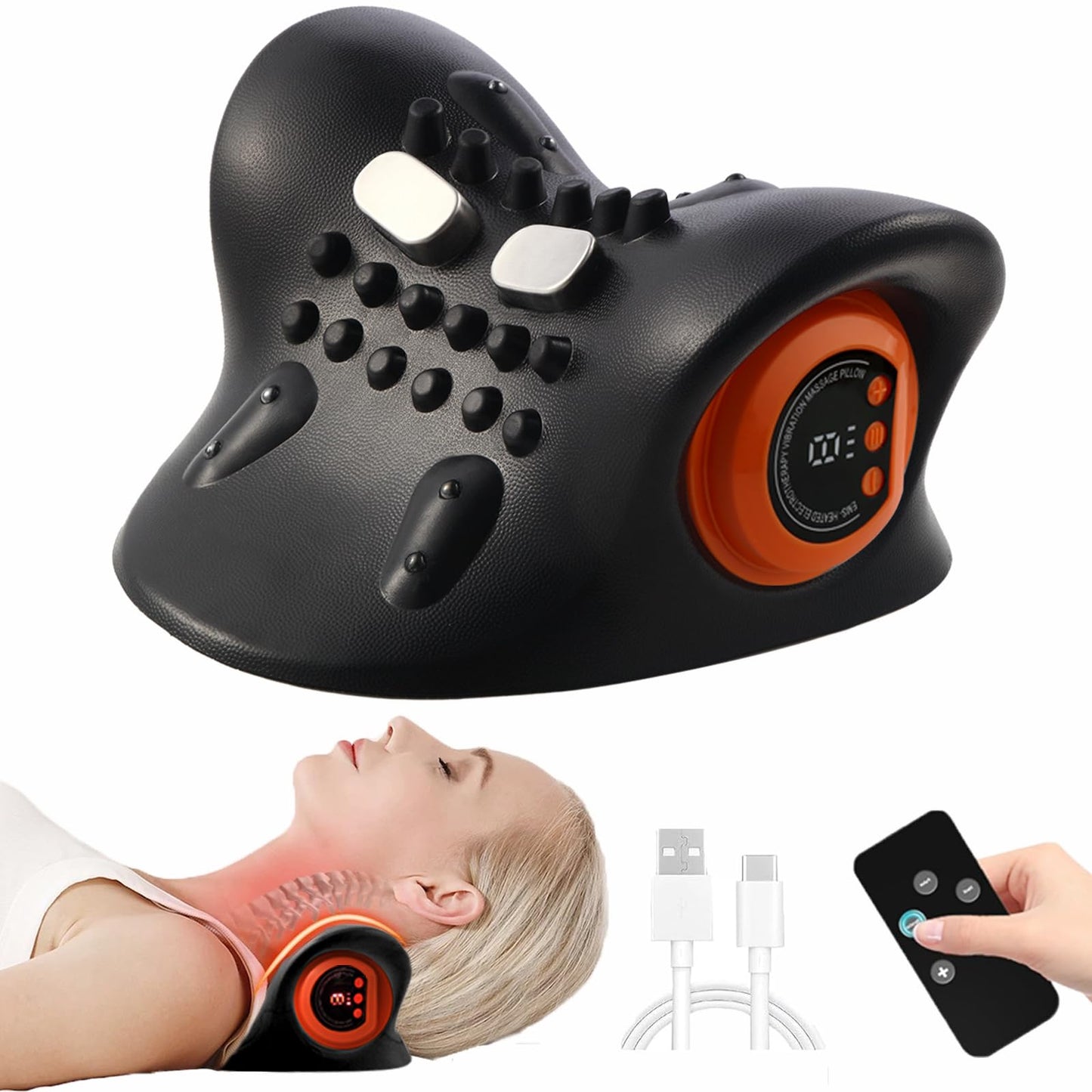 Phonery ZenFlow heated cervical neck pillow