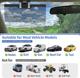 Sun Visor Extender for Car, 2025 New Adjustable Car Visor Extender Sun Blocker, Anti-Glare, Protect UV Ray, Easy to Install, Safe Driving Accessories Extender, Universal for Sedan, SUVs (Black)