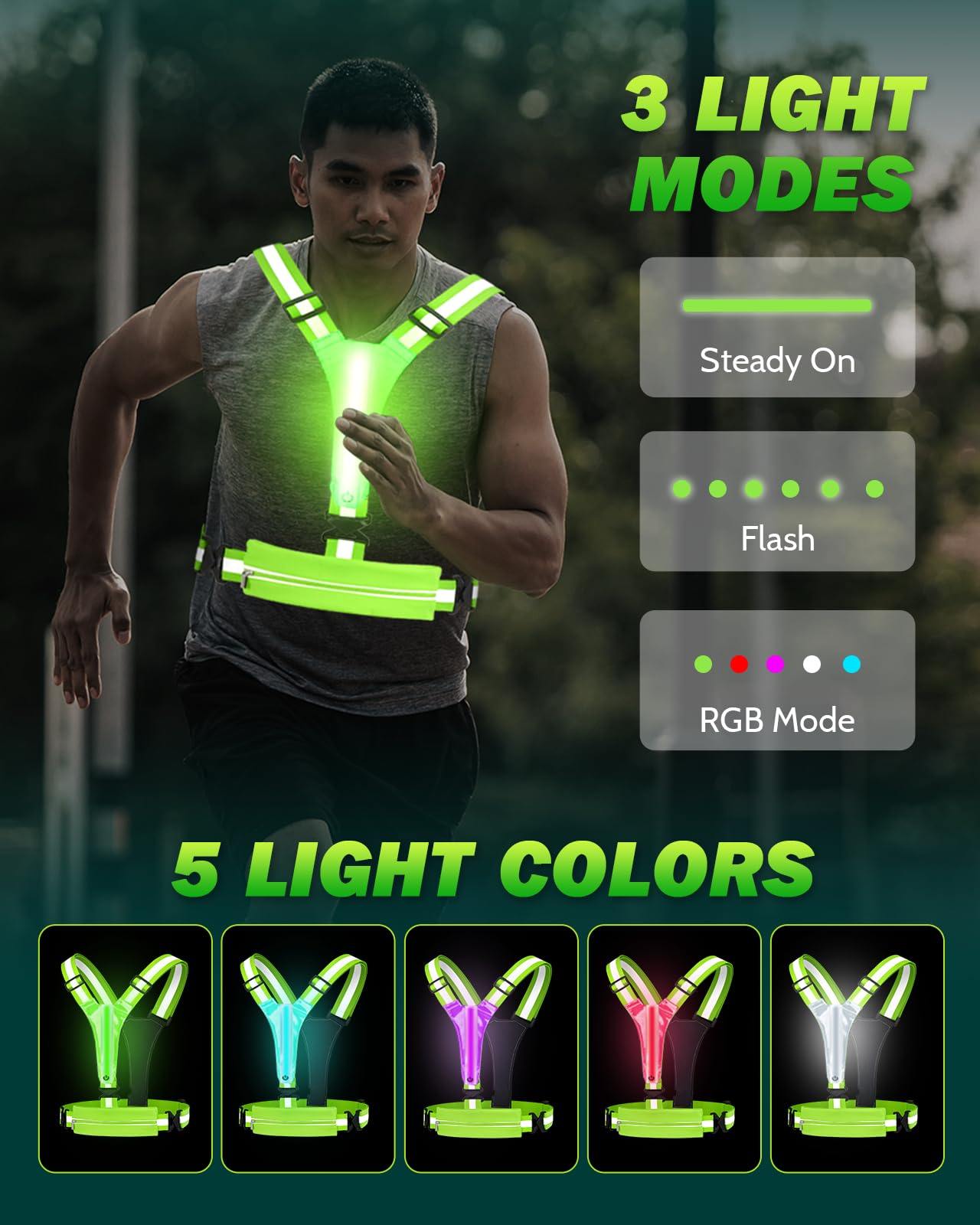 Phonery LumiVest ® Light Up Running Vest-Getphonery