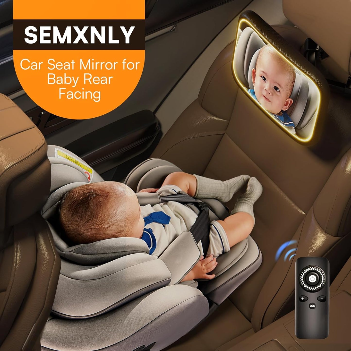 Phonery NiteGaze ® Baby Car Mirror