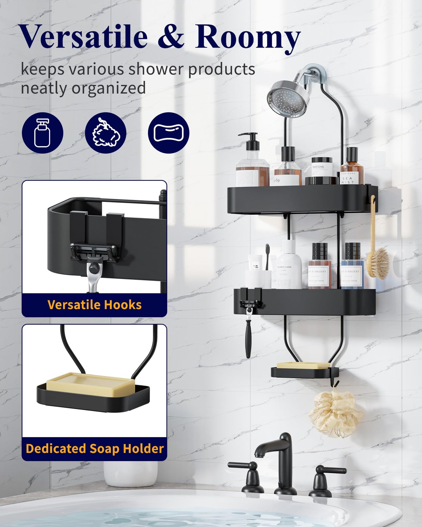 Phonery StackRack ®  Best Hanging Shower Caddy