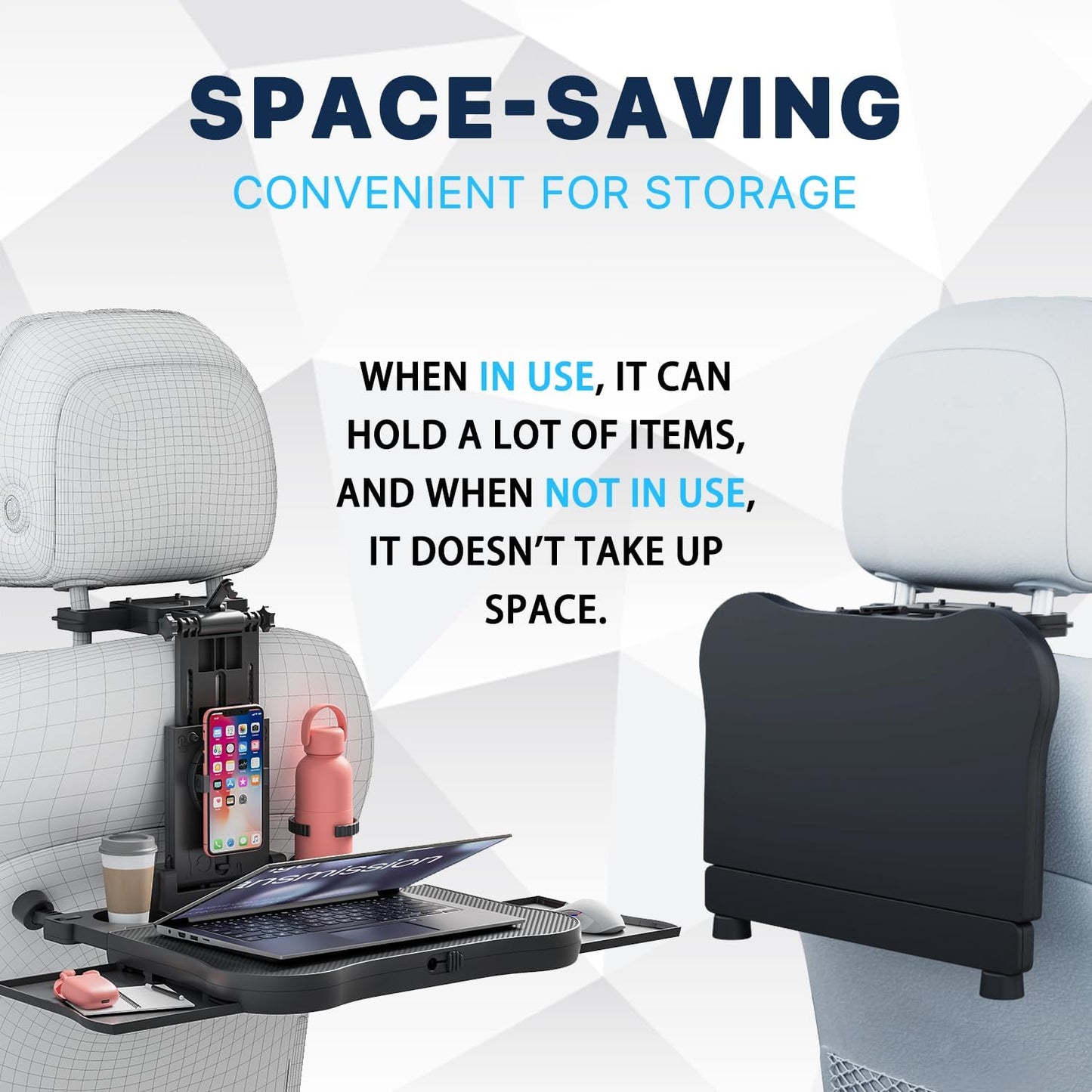 Phonery CarGo ® Car Tray Table For Passenger Seat