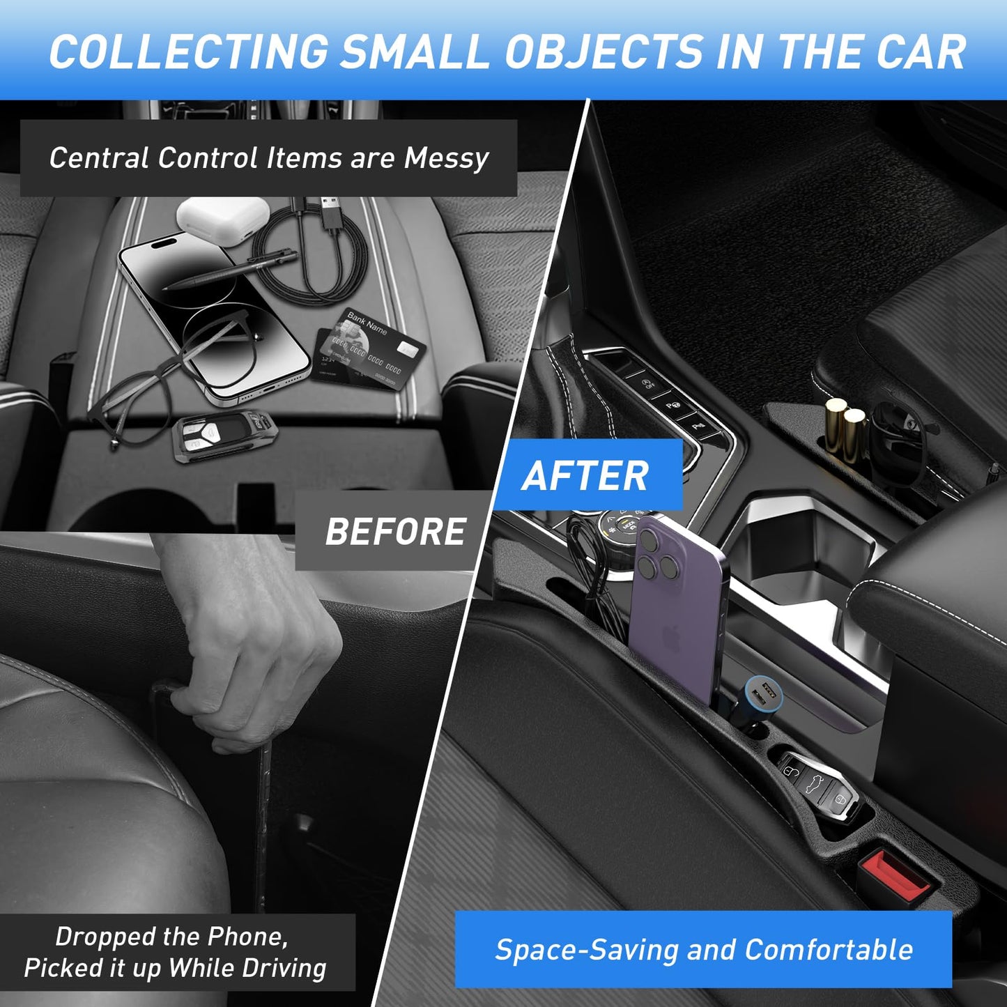 Phonery DropGuard   ® Car Seat Gap Fillers