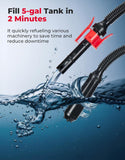KEMIMOTO Rechargeable Fuel Transfer Pump with Automatic Shut-Off Sensor, Transfer Pump Portable 41" Hose with 3 Can Adapters, 3.2 GPM Gas Can Pump for Oil, Diesel, Gasoline