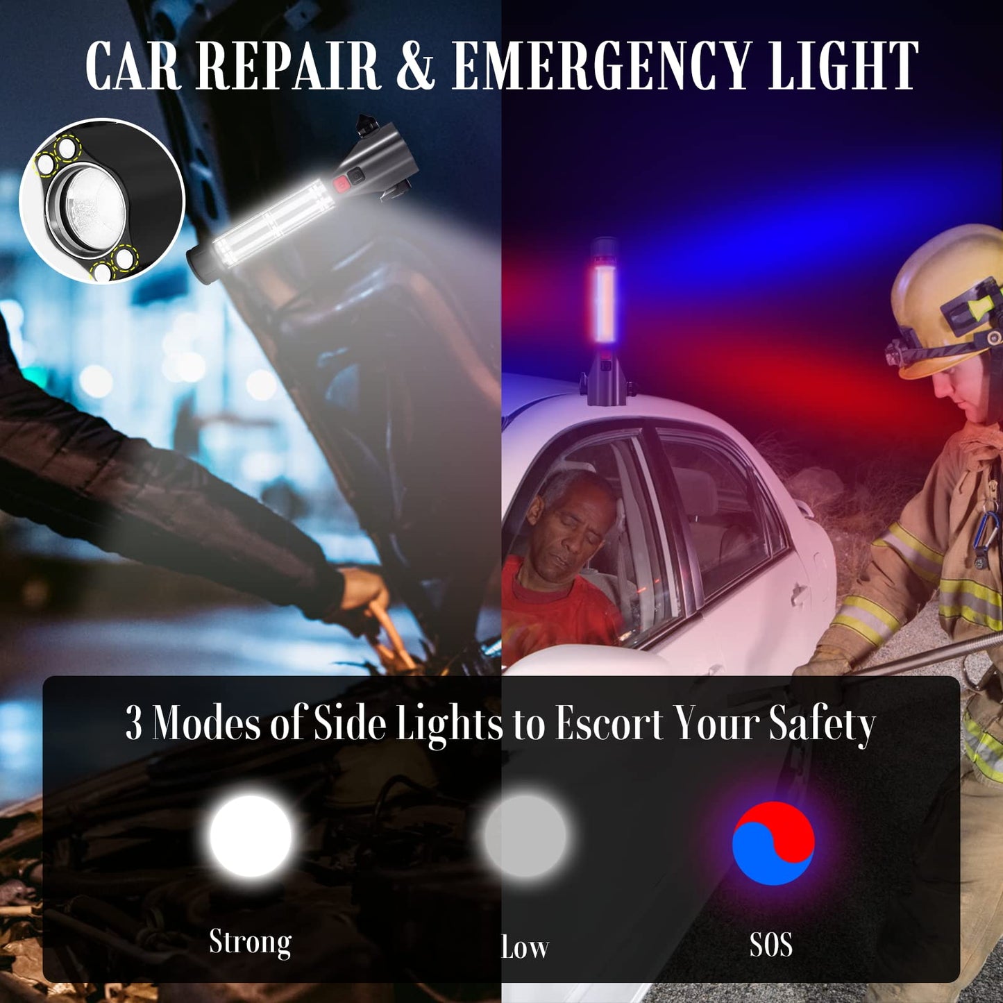 Phonery RescueTorch ® Car Safety Hammer