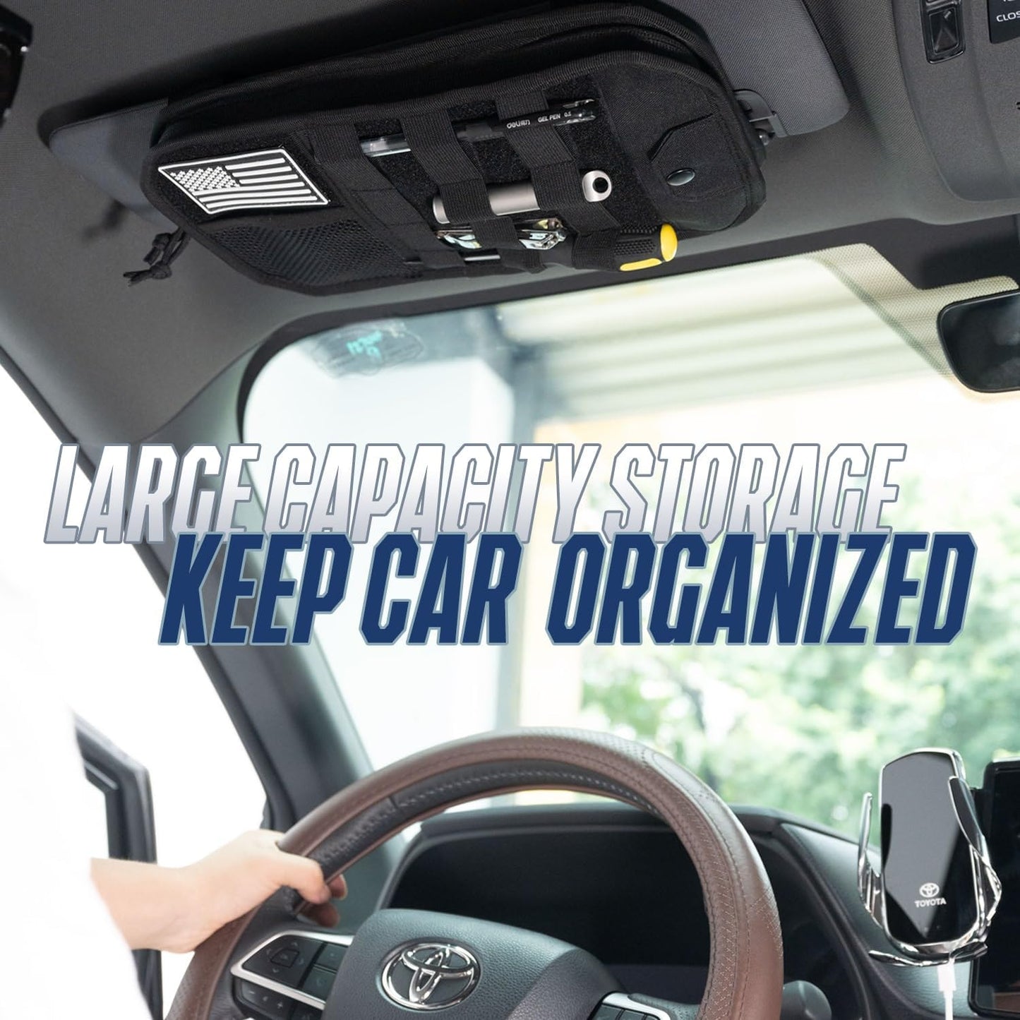 Phonery SunPouch ® Sunglass Holder Pouch for Car Visor