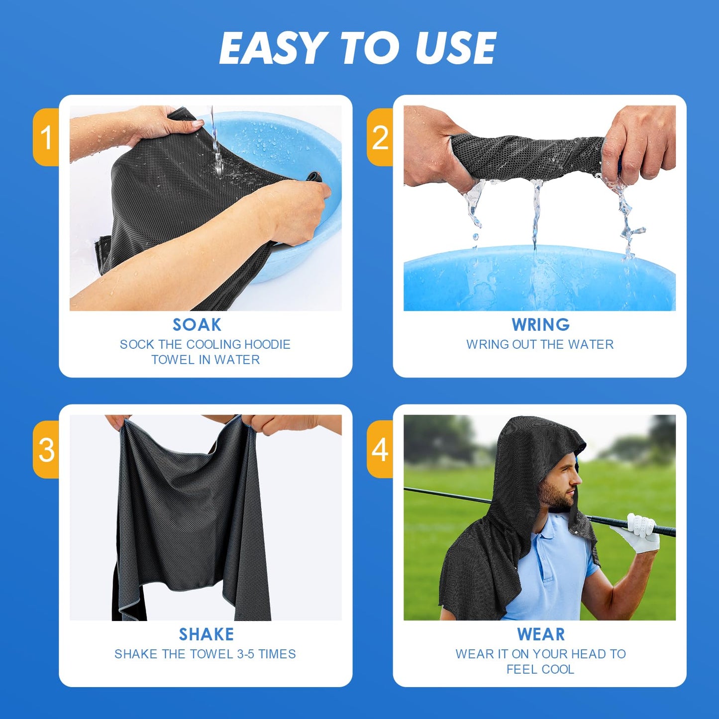 Phonery CoolGuard ® Cooling Hoodie Towel-Getphonery