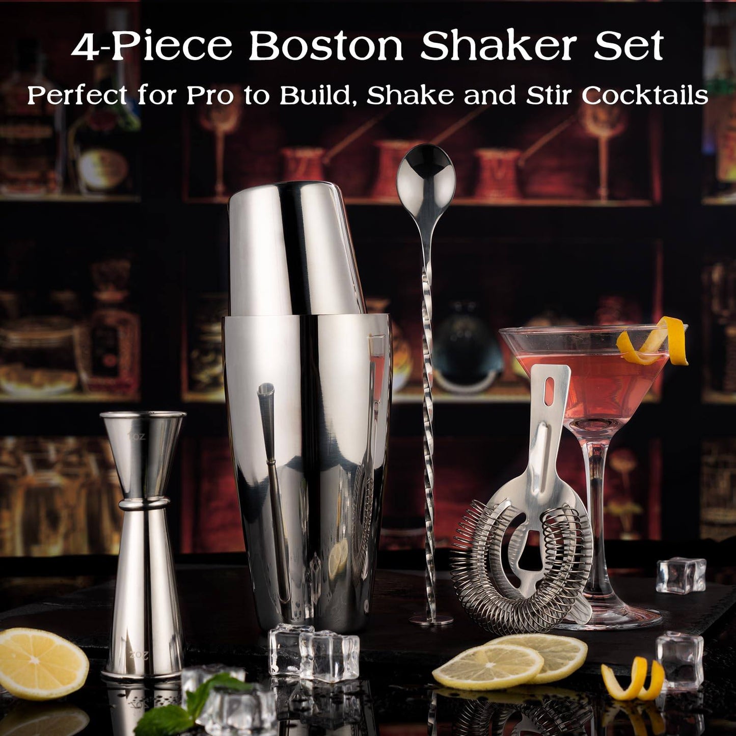 Phonery ProMix ® Cocktail Shaker Set for Home-Getphonery
