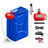 Fuel Transfer Pump Lithium Battery Powered with Auto-Stop & Leak Protection, Automatic Fuel Transfer Pump with 71" Extra Long Hose, Safe and Efficient Portable Gas Can Pump for Oil, Diesel, Gasoline