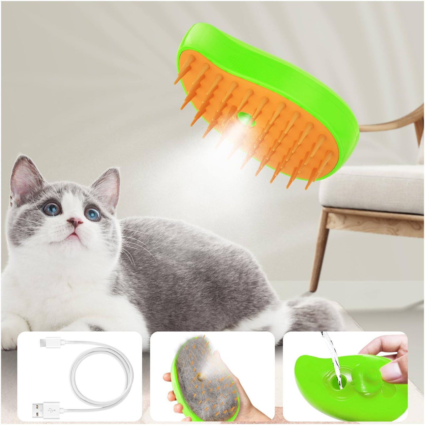 Phonery SteamPaws ® Steam Brush for Cat-Getphonery