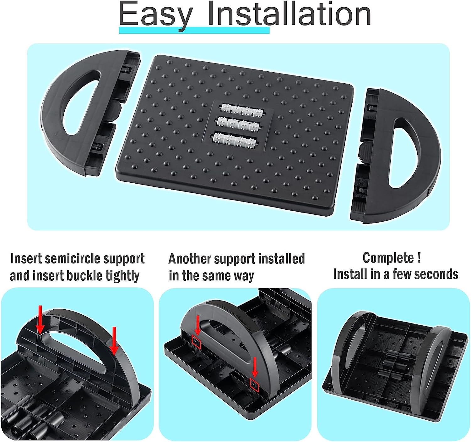 Phonery FootEase ® Rocking Foot Rest for Under Desk-Getphonery