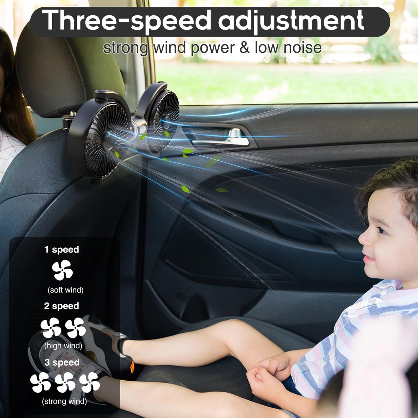 Phonery BreezeBuddy ® Car Fan for Kids