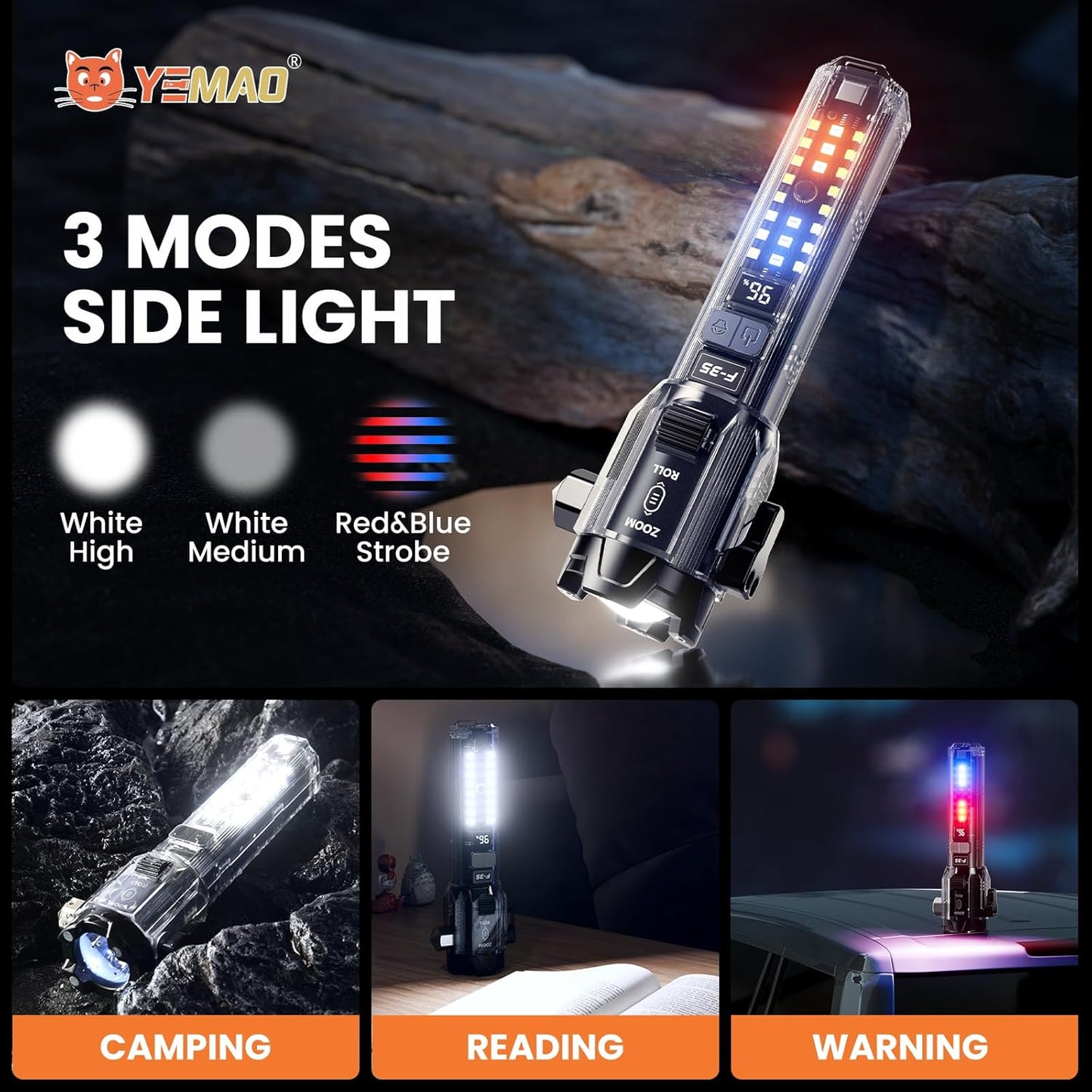 Phonery RescueTorch  ® Car Safety Hammer