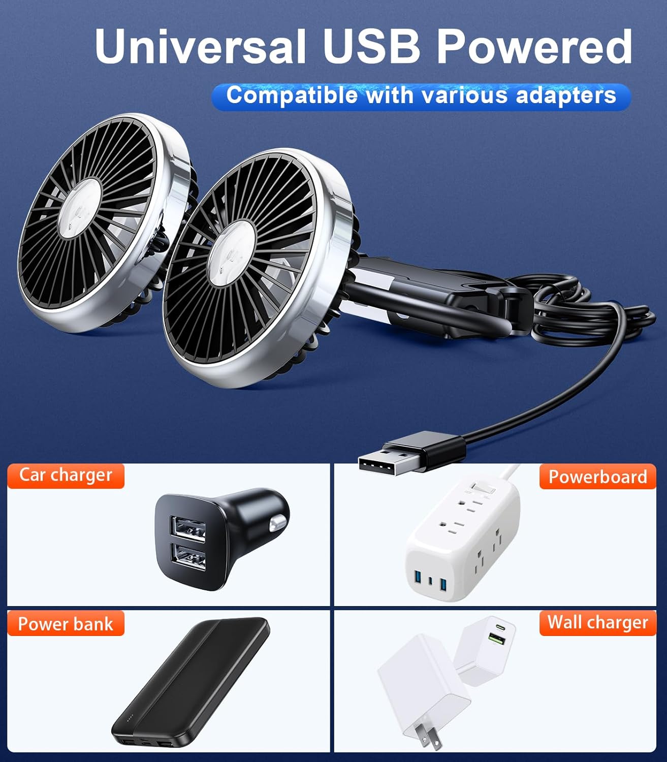 Phonery TwinJet  ® USB Car Fans