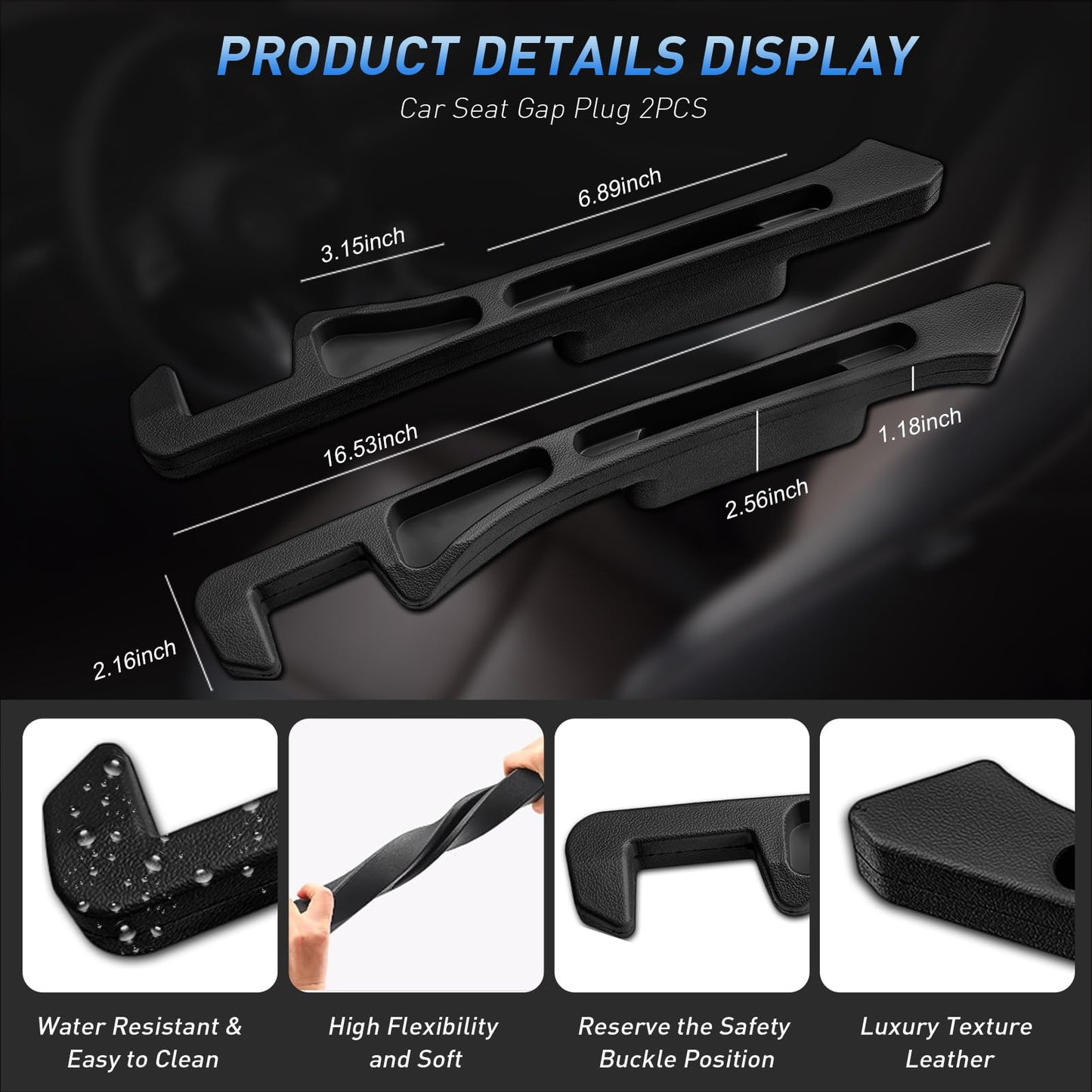 Phonery DropGuard   ® Car Seat Gap Fillers