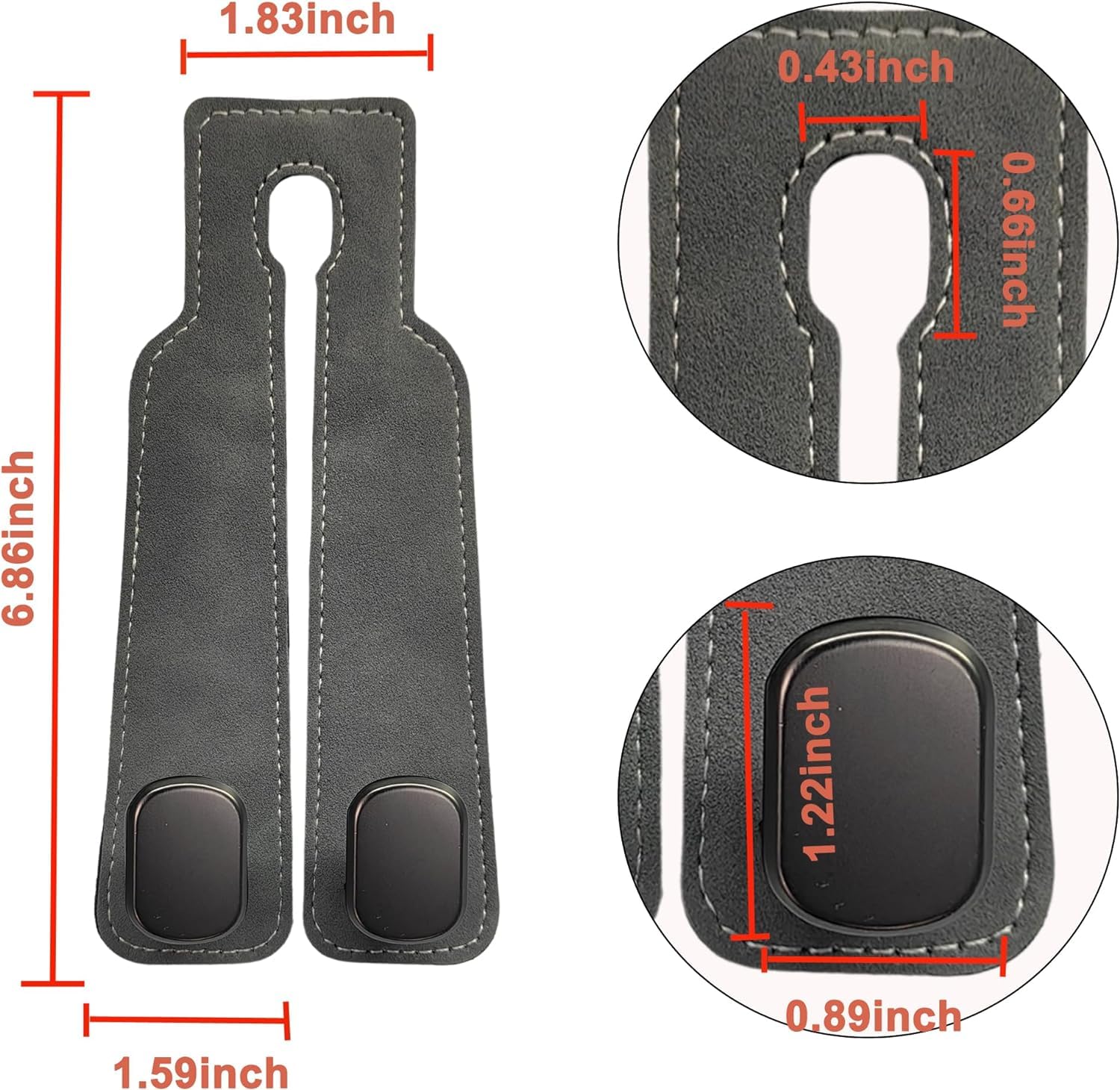 Phonery HookMate ® Headrest Hooks for Car 4 Pack-Getphonery