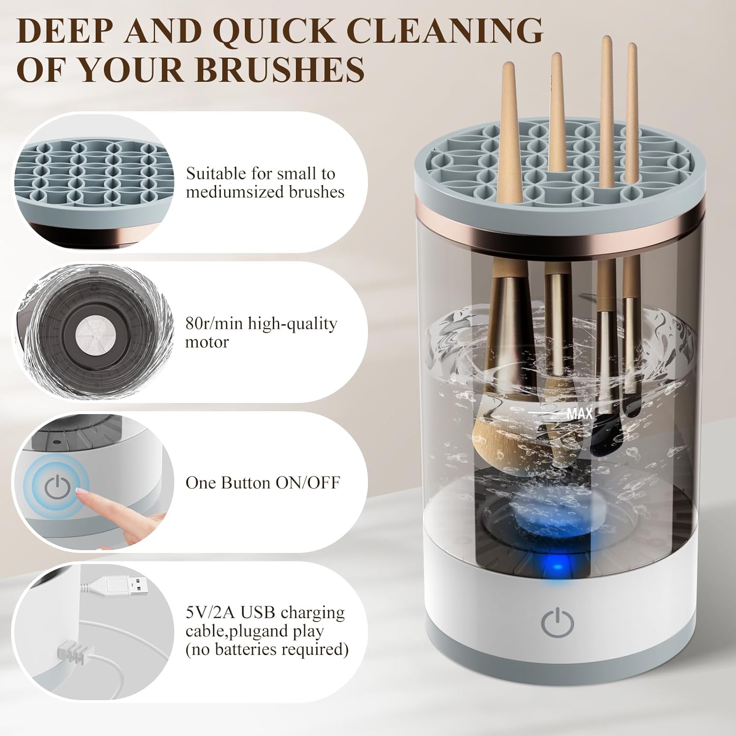 Phonery GlamEase ® Makeup Brush Cleaner-Getphonery