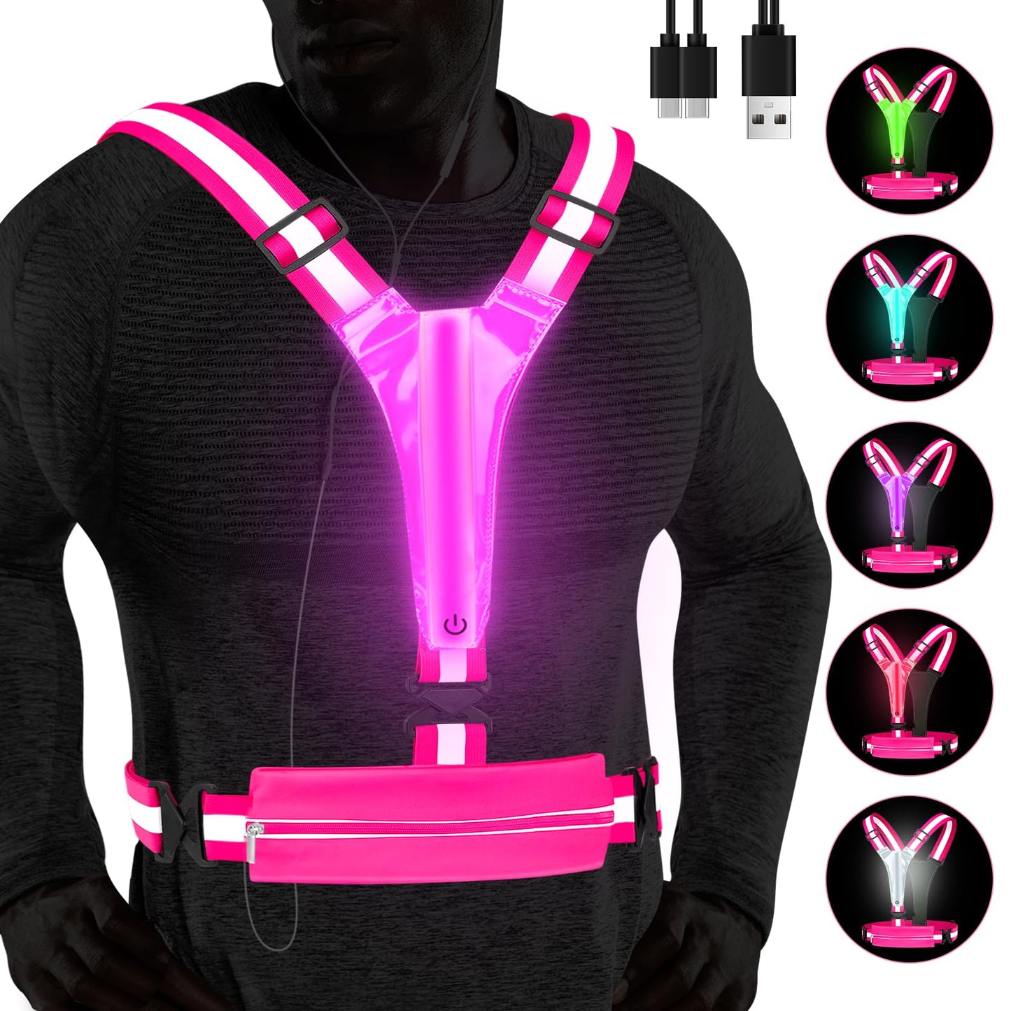 Phonery LumiVest ® Light Up Running Vest-Getphonery