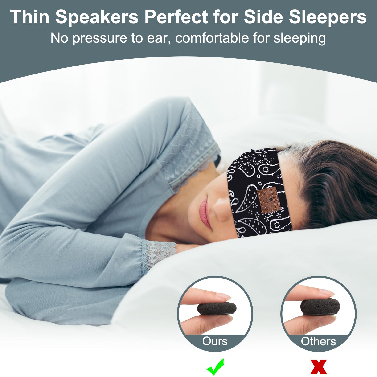 Phonery DreamTunes ® Bluetooth Sleeping Headband 2-Pack-Getphonery